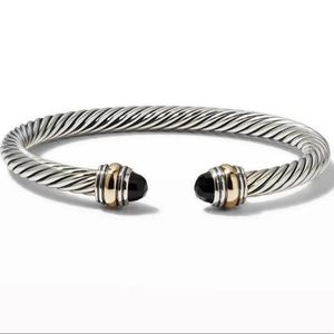 5mm Cable Classics Bracelet with Semiprecious Stone